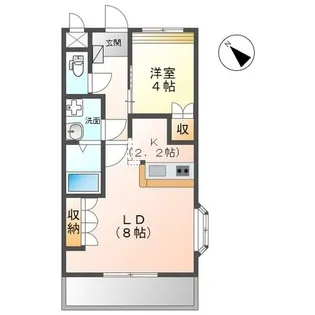 鹿児島県鹿児島市上福元町【アパート】の間取り