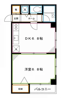 レジデンスフジノ【1階】の間取り