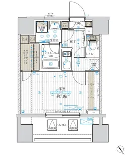 ブライズ尾久【12階】の間取り