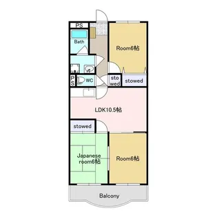 サンライズ田宗【3階】の間取り