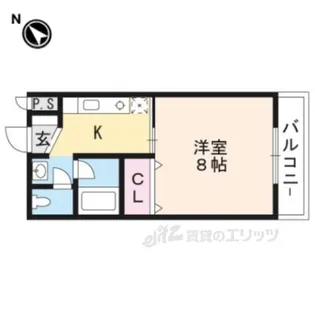 フルーレ伊勢【1階】の間取り
