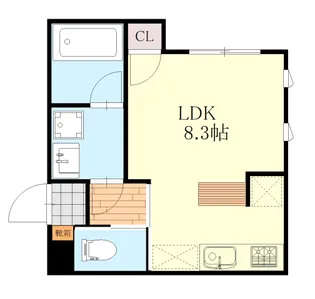 コンフォート祇園II【1階】の間取り