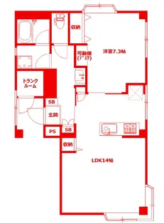 大門ビル【2階】の間取り