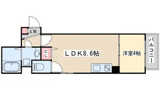 MAXIV CITY大阪吹田【1階】の間取り
