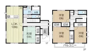 宮城県仙台市泉区西中山2【一戸建】の間取り