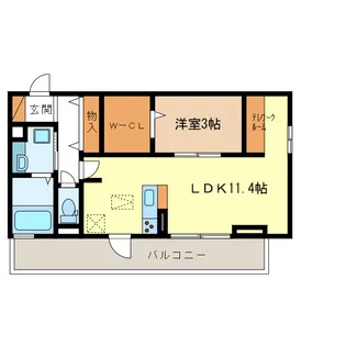 D-room SkyII【3階】の間取り