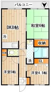 ルグラン前島【3階】の間取り
