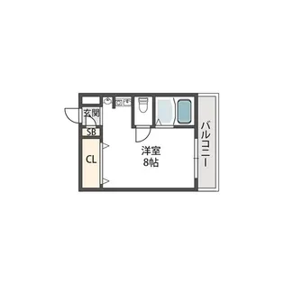 1Rの間取り画像