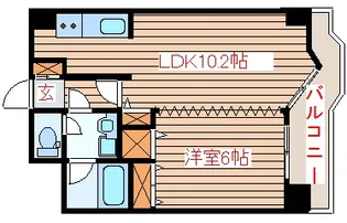 カルロ北目【9階】の間取り