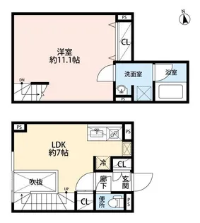 LEGALAND白山【1階】の間取り