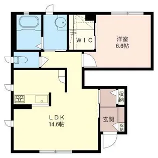 レジデンス クロルセ A【1階】の間取り