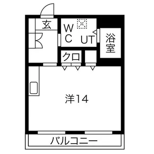 フロンティア【3階】の間取り