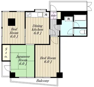 セザール鶴川ガーデンヒルズ【6階】の間取り