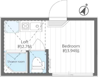 1Rの間取り画像