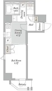 ジオエント御徒町【4階】の間取り