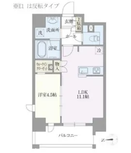 ライトテラス浅草【8階】の間取り