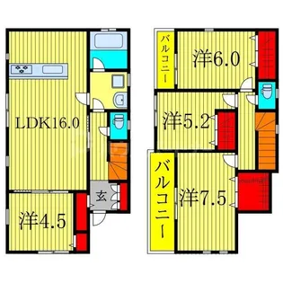 千葉県柏市布施新町2【一戸建】の間取り