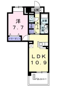 埼玉県三郷市谷口【マンション】の間取り