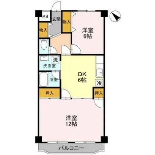 パークシティ 住居【7階】の間取り