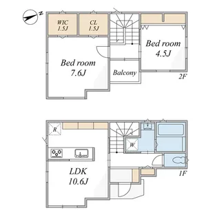 神奈川県横浜市中区山元町1【一戸建】の間取り