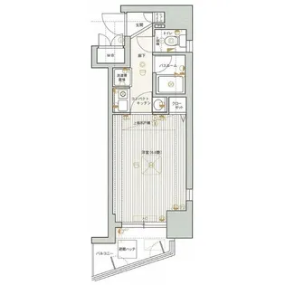 エステムコート神戸・県庁前【4階】の間取り