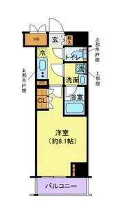 ディアレイシャス港区海岸【6階】の間取り
