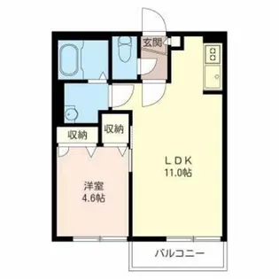 オーベルジュ・ドゥ【2階】の間取り