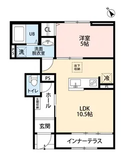 リーブルファイン相模原中央区中央【1階】の間取り