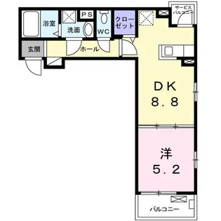 プロムナード・IV【2階】の間取り