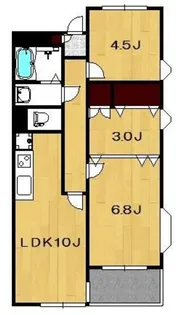 オーキッドパレス吉房【3階】の間取り