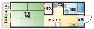 コーポムサシ【3階】の間取り