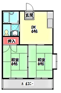 レジデンス澤井【2階】の間取り