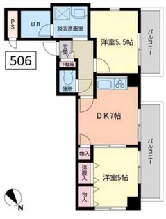フォレストコート【5階】の間取り