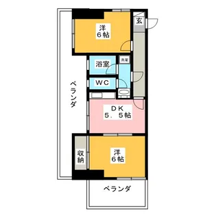 プラザ仲町台センター【4階】の間取り