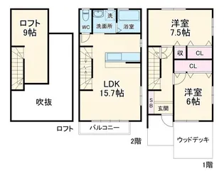 プラーサ瀬名の間取り