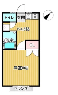 メゾン三城【1階】の間取り