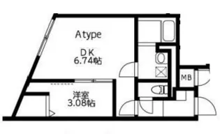U Residence武蔵小山【1階】の間取り