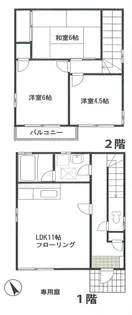 東京都小金井市中町3【一戸建】の間取り