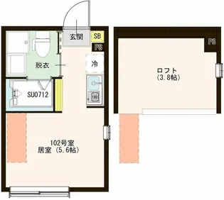 ハーモニーテラス高松I【1階】の間取り