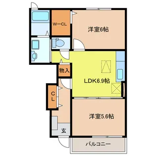 フォレストシーンB【1階】の間取り