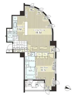 パークアクシス恵比寿【2階】の間取り