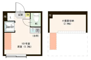(仮称)柳原二丁目6 Designer AVAND【1階】の間取り