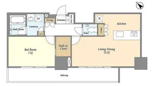 フロンティア新宿タワー【10階】の間取り