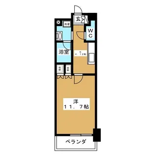 レジディア市ヶ谷II【10階】の間取り