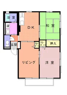 リーベンハイムA【1階】の間取り