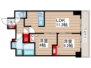 リビオメゾン南砂町【13階】の間取り