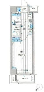 プレール・ドゥーク東京EAST II【4階】の間取り