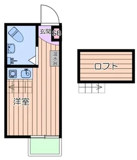 西日暮里駅前ハイツ【2階】の間取り