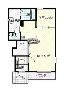 サンドパイパー【1階】の間取り