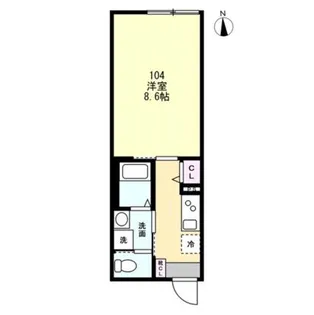 スキット本厚木【1階】の間取り